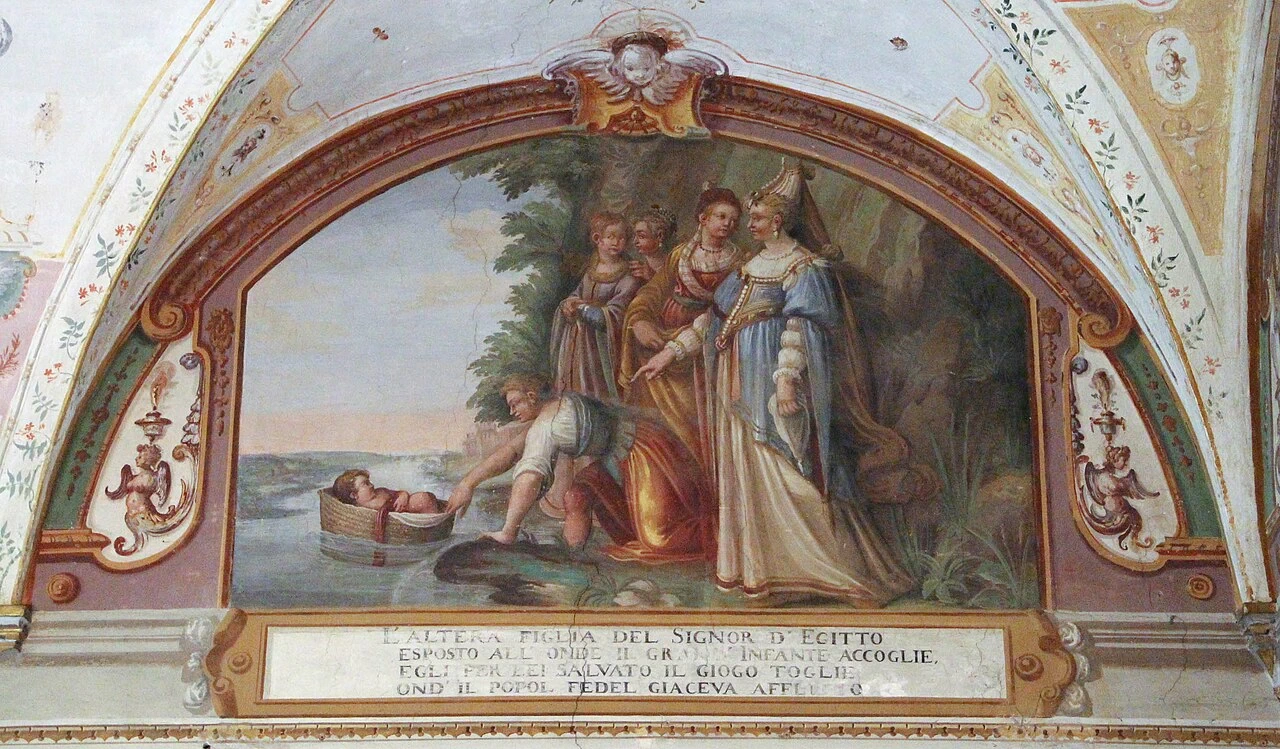 Eroine bibliche, figlia del faraone che vede mosè -  Villa di Poggio Imperiale